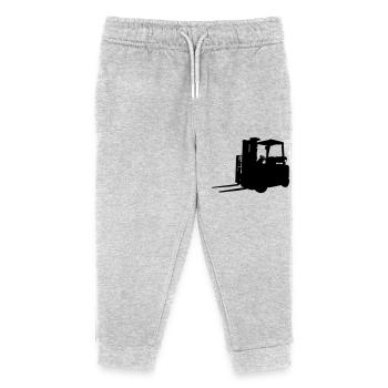 forklift - Kids Organic Sweatpants by Stanley/Stella - heather grey - Front