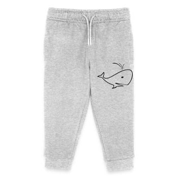 Wal - Kinder Organic Jogginghose Mini Mover von Stanley/Stella - Grau meliert - Vorne