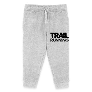 Trail Running Sports - Kids Organic Sweatpants by Stanley/Stella - heather grey - Front