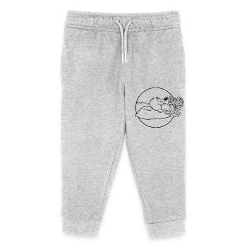 Mole Earth Mole Grêle Fleur Odeur Parfum Sp - Pantalon de jogging enfant bio Stanley/Stella - gris chiné - Devant