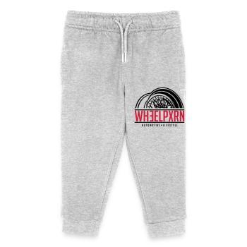 Wheelporn - BBS Automotive Lifestyle - Kinder Organic Jogginghose Mini Mover von Stanley/Stella - Grau meliert - Vorne
