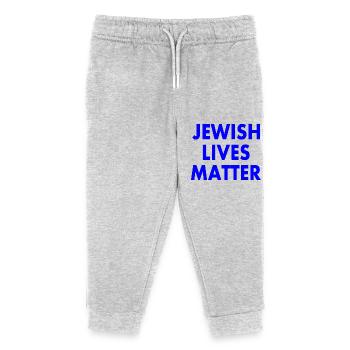 JEWISH LIVES MATTER - Kids Organic Sweatpants by Stanley/Stella - heather grey - Front