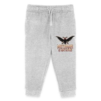 MOTHMAN IS WATCHING - Kids Organic Sweatpants by Stanley/Stella - heather grey - Front