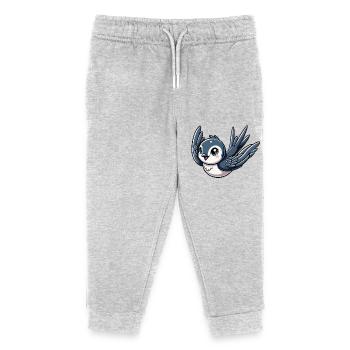 Swallow - Kids Organic Sweatpants by Stanley/Stella - heather grey - Front