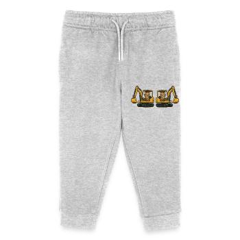 tiger bagger 2 - Kinder Organic Jogginghose Mini Mover von Stanley/Stella - Grau meliert - Vorne