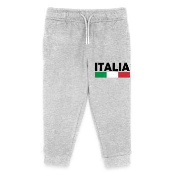 Italie - Pantalon de jogging enfant bio Stanley/Stella - gris chiné - Devant