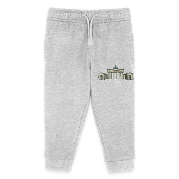 Porte de Brandebourg BERLIN c - Pantalon de jogging enfant bio Stanley/Stella - gris chiné - Devant