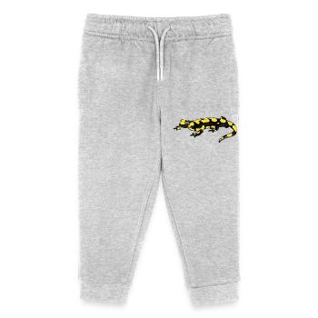 Fire Salamander I - Kids Organic Sweatpants by Stanley/Stella - heather grey - Front