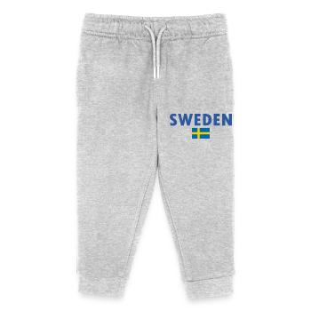 Suède - Pantalon de jogging enfant bio Stanley/Stella - gris chiné - Devant
