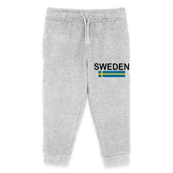 Suède - Pantalon de jogging enfant bio Stanley/Stella - gris chiné - Devant