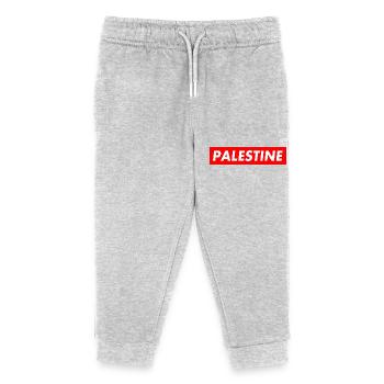 palästina - Kinder Organic Jogginghose Mini Mover von Stanley/Stella - Grau meliert - Vorne