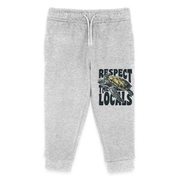 Respektieren Sie die Einheimischen - Kinder Organic Jogginghose Mini Mover von Stanley/Stella - Grau meliert - Vorne
