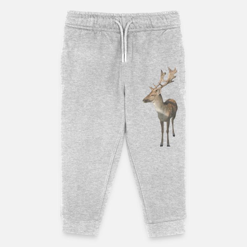 Cerf - Pantalon de jogging enfant bio Stanley/Stella - gris chiné