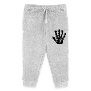 Creepy Kids Halloween Ghosts Mist Hand - Kids Organic Sweatpants by Stanley/Stella - heather grey - Front