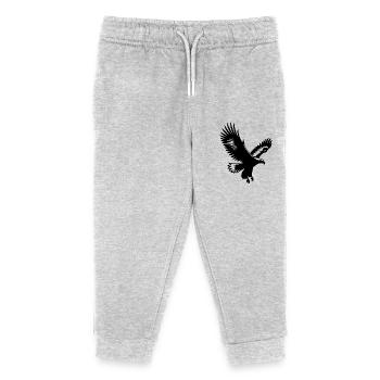 Aigle royal naviguant sur de larges ailes - Pantalon de jogging enfant bio Stanley/Stella - gris chiné - Devant