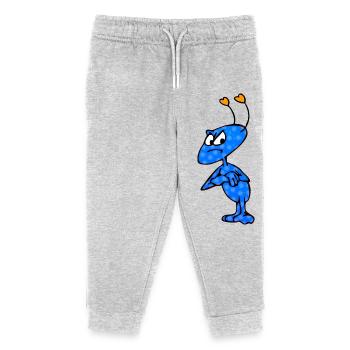 Mag-Mich-Malé - Pantalon de jogging enfant bio Stanley/Stella - gris chiné - Devant