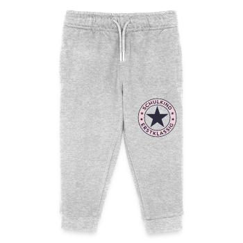 Schulkind 2026 Erstklassig Einschulung Schulanfang - Kinder Organic Jogginghose Mini Mover von Stanley/Stella - Grau meliert - Vorne