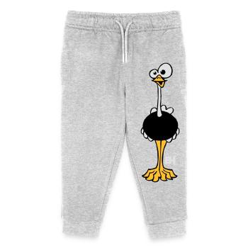 Autruche - Pantalon de jogging enfant bio Stanley/Stella - gris chiné - Devant
