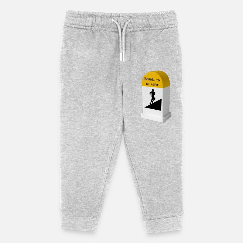 Borne Trail - Kinder Organic Jogginghose Mini Mover von Stanley/Stella - Grau meliert