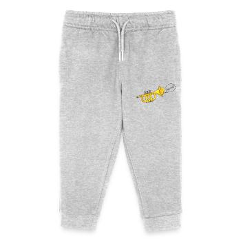 Crosse de trompette - Pantalon de jogging enfant bio Stanley/Stella - gris chiné - Devant