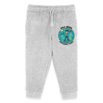 Watt's Up Elektronikheld - Kinder Organic Jogginghose Mini Mover von Stanley/Stella - Grau meliert - Vorne