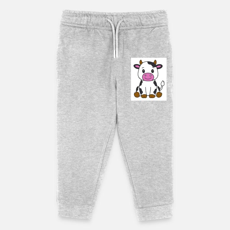 Vache - Pantalon de jogging enfant bio Stanley/Stella - gris chiné