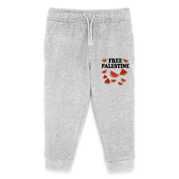 Free palestine - Kids Organic Sweatpants by Stanley/Stella - heather grey - Front