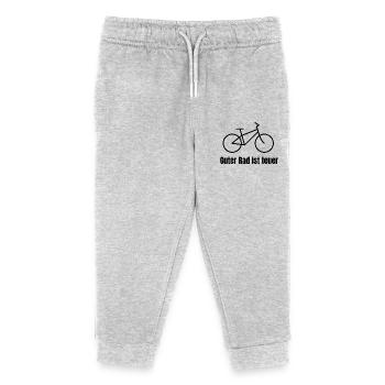 jetzt ist guter Rad teuer - Kinder Organic Jogginghose Mini Mover von Stanley/Stella - Grau meliert - Vorne