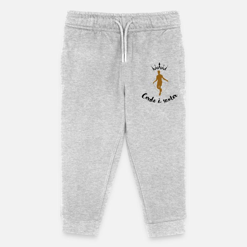 Saut à la corde  - Pantalon de jogging enfant bio Stanley/Stella - gris chiné