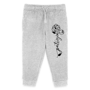 Patrizia Nom Prénom Fleur - Pantalon de jogging enfant bio Stanley/Stella - gris chiné - Devant