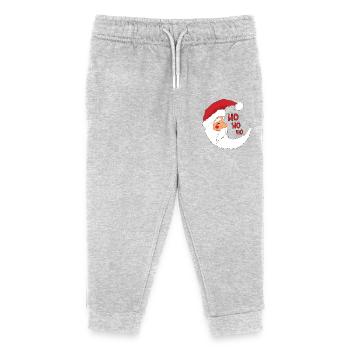 Santa Claus in the form of a month - Kids Organic Sweatpants by Stanley/Stella - heather grey - Front