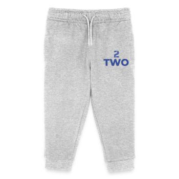 DESIGN CHIFFRE 2 EN LETTRE ET SYMBOLE TYPOGRAPHIE - Pantalon de jogging enfant bio Stanley/Stella - gris chiné - Devant