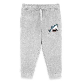 Tauch Dive Shark Hai - Kids Organic Sweatpants by Stanley/Stella - heather grey - Front