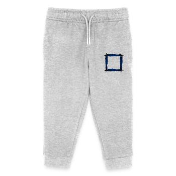 Square frame - Kids Organic Sweatpants by Stanley/Stella - heather grey - Front