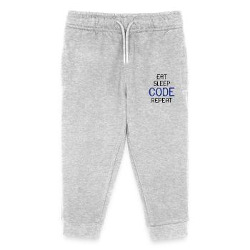 Programmer everyday - Kids Organic Sweatpants by Stanley/Stella - heather grey - Front