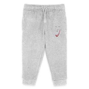 Feines Lächeln B01. - Kinder Organic Jogginghose Mini Mover von Stanley/Stella - Grau meliert - Vorne