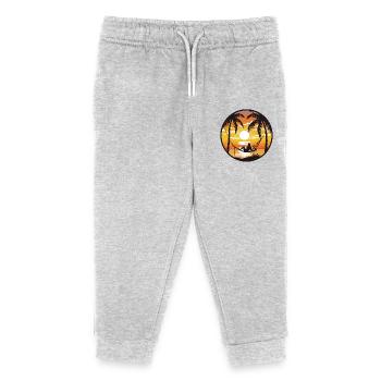 Hammock Beach Woman Sea - Kids Organic Sweatpants by Stanley/Stella - heather grey - Front