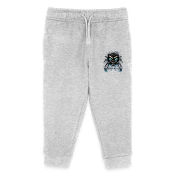 Spider Metal - Kids Organic Sweatpants by Stanley/Stella - heather grey - Front