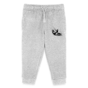 High-Fly Splash Kite-Surfen Meerwasser Fahrspaß - Kinder Organic Jogginghose Mini Mover von Stanley/Stella - Grau meliert - Vorne