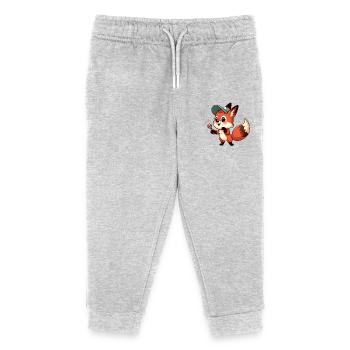 fox 4 - Pantalon de jogging enfant bio Stanley/Stella - gris chiné - Devant