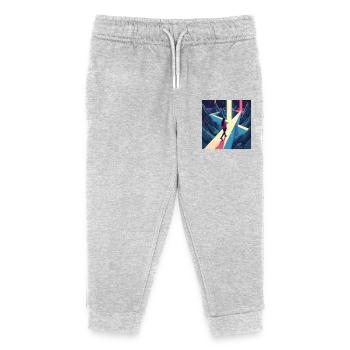 dracehenqodeLIAN - Kinder Organic Jogginghose Mini Mover von Stanley/Stella - Grau meliert - Vorne