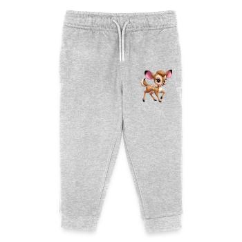 Petit Faon mignon 2 - Pantalon de jogging enfant bio Stanley/Stella - gris chiné - Devant