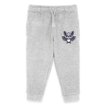 bat - Kids Organic Sweatpants by Stanley/Stella - heather grey - Front