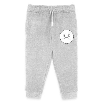Gaming Controller - Kinder Organic Jogginghose Mini Mover von Stanley/Stella - Grau meliert - Vorne