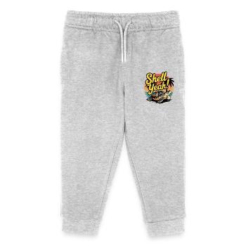 Shell yes - Kids Organic Sweatpants by Stanley/Stella - heather grey - Front