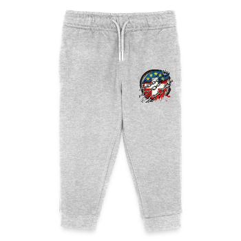 Schweiz gefangene der EU - Kinder Organic Jogginghose Mini Mover von Stanley/Stella - Grau meliert - Vorne