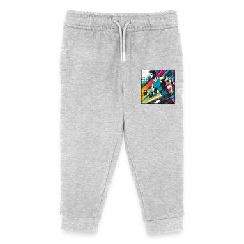 Sportlicher Mann - Kinder Organic Jogginghose Mini Mover von Stanley/Stella - Grau meliert - Vorne