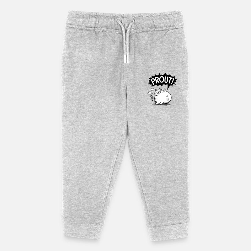 Furzkatze - Kinder Organic Jogginghose Mini Mover von Stanley/Stella - Grau meliert