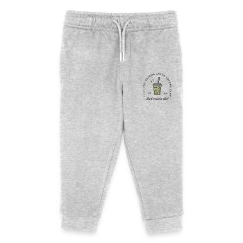 Iced matcha latte glacé - Pantalon de jogging enfant bio Stanley/Stella - gris chiné - Devant
