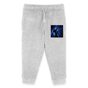 Leonardo Anime XL In the darkness of the cosmos - Kinder Organic Jogginghose Mini Mover von Stanley/Stella - Grau meliert - Vorne